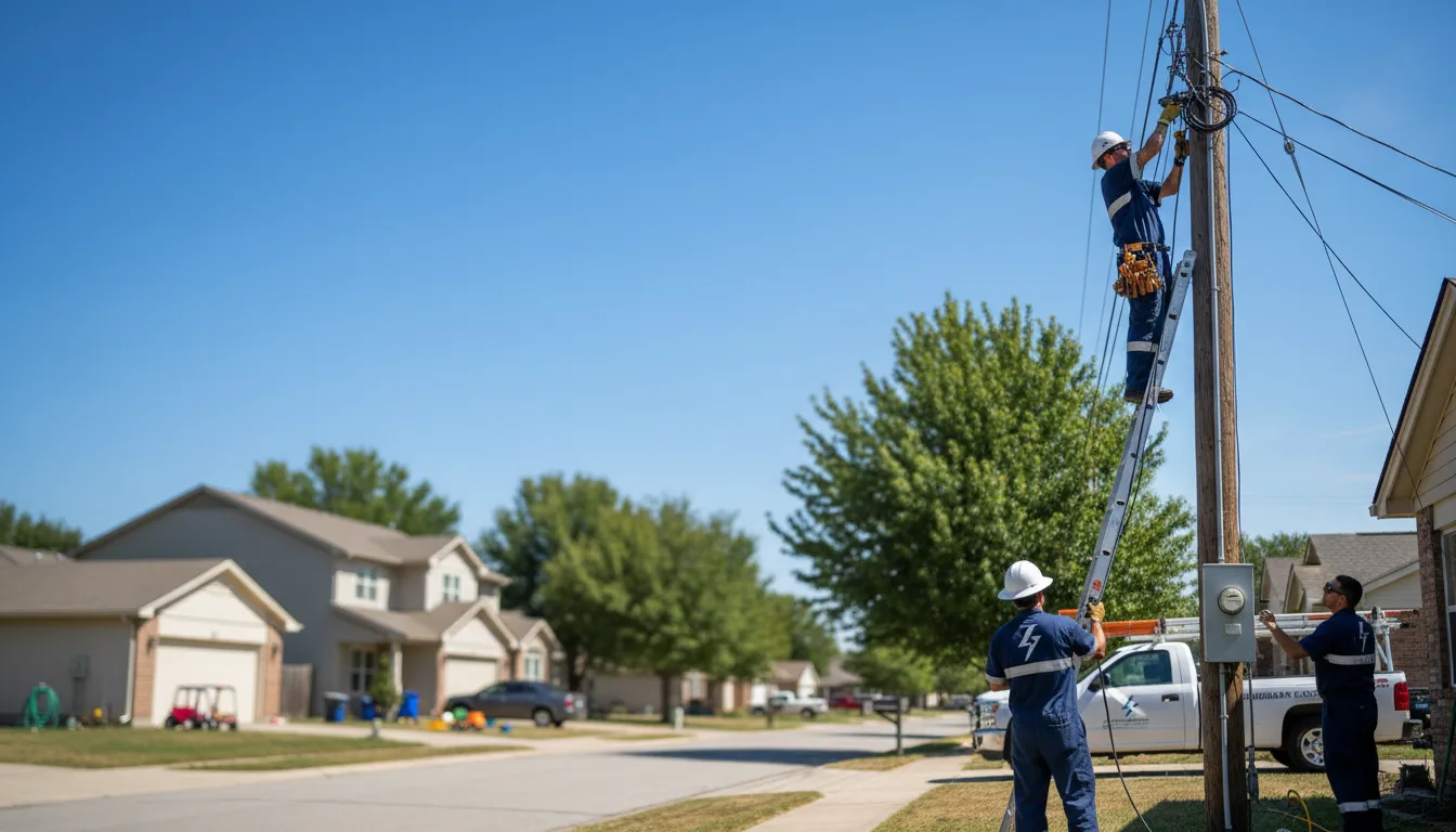 Residential electrician providing installation services in Fedora, SD